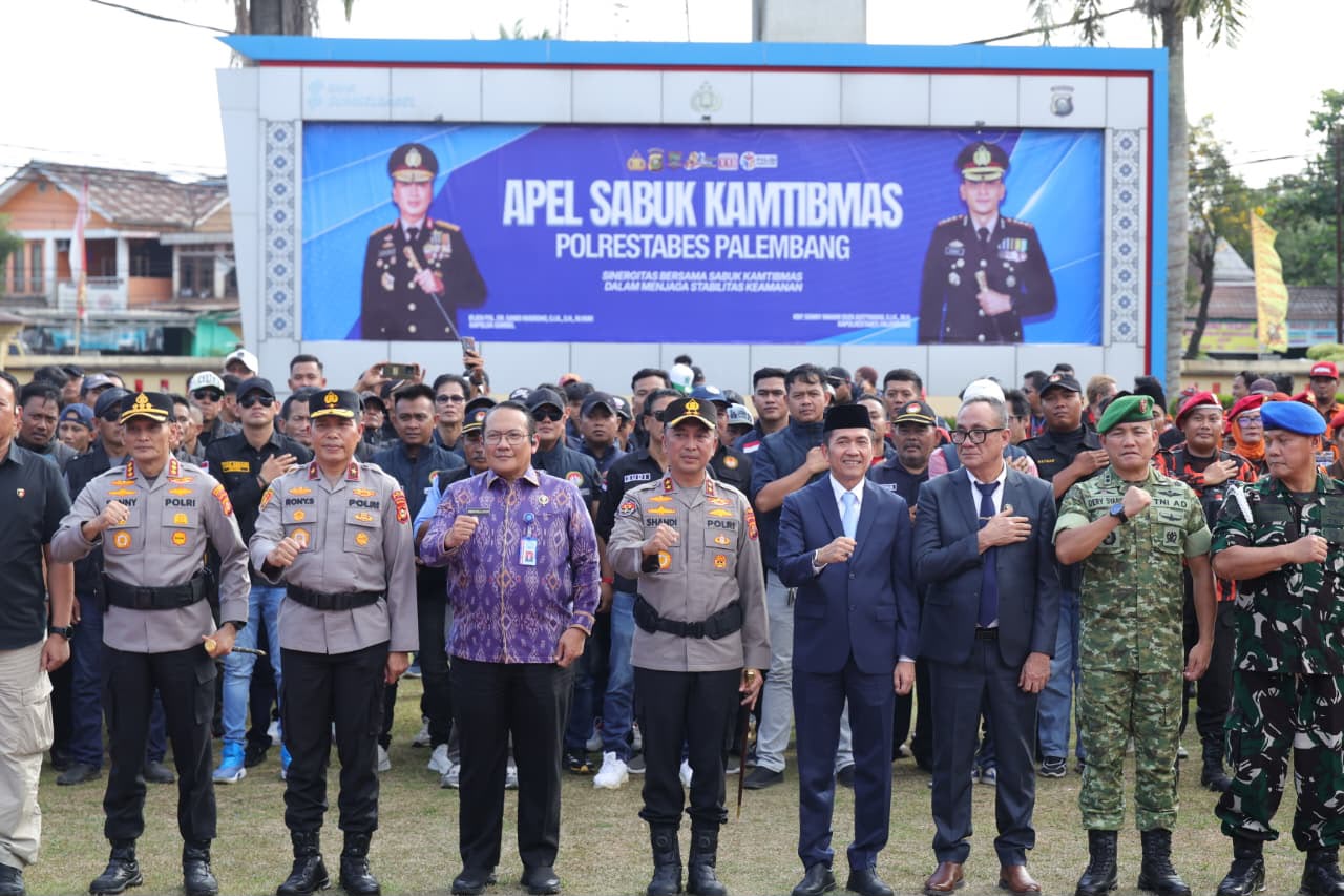Pimpin Apel Sabuk Kamtibmas, Kapolda Sumsel Ajak Masyarakat Perkuat Persatuan dan Tolak Provokasi Pemecah Belah