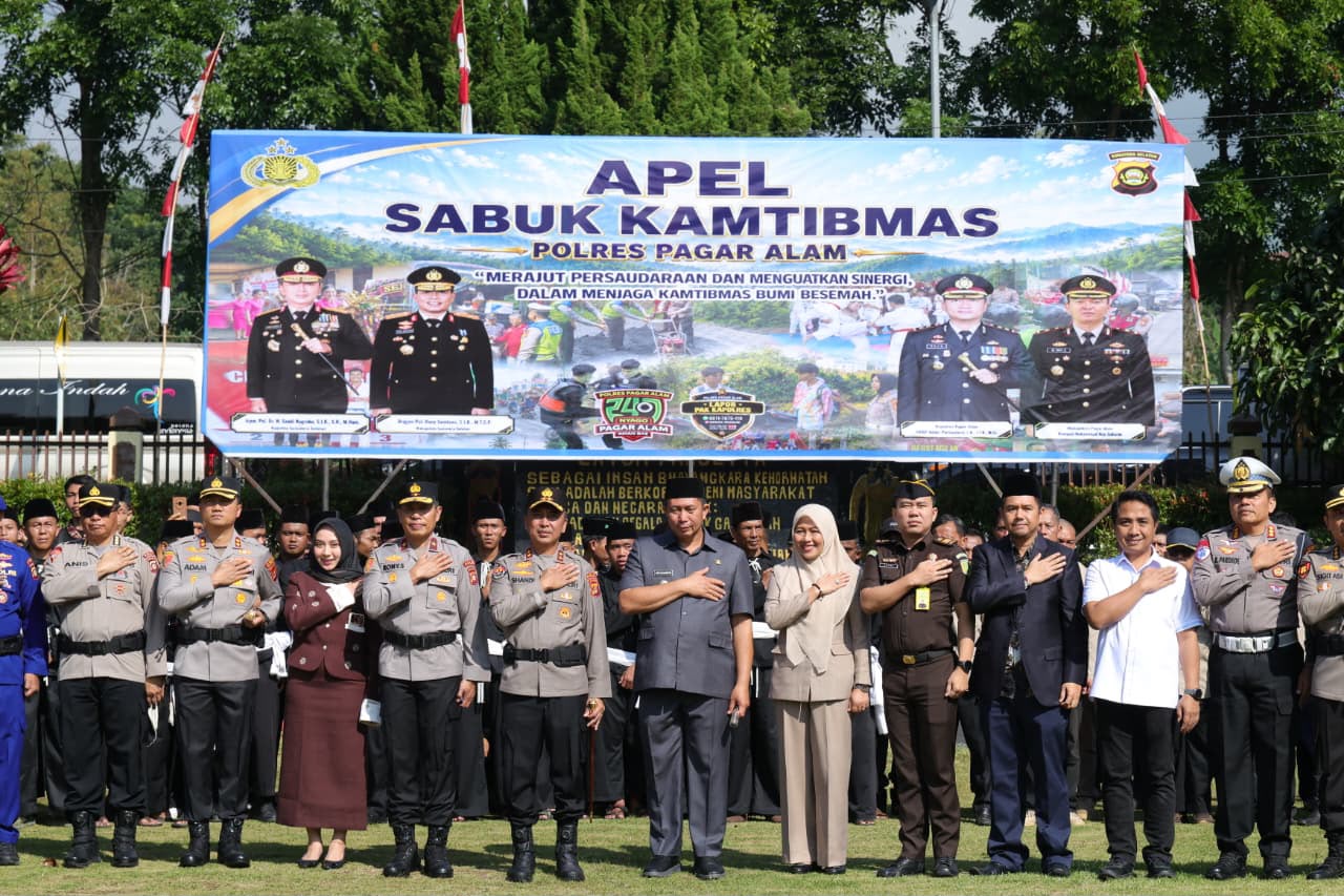 Pimpin Apel Sabuk Kamtibmas di Pagar Alam, Kapolda Sumsel Tekankan Pencegahan Sebagai Tolok Ukur Keberhasilan Tugas