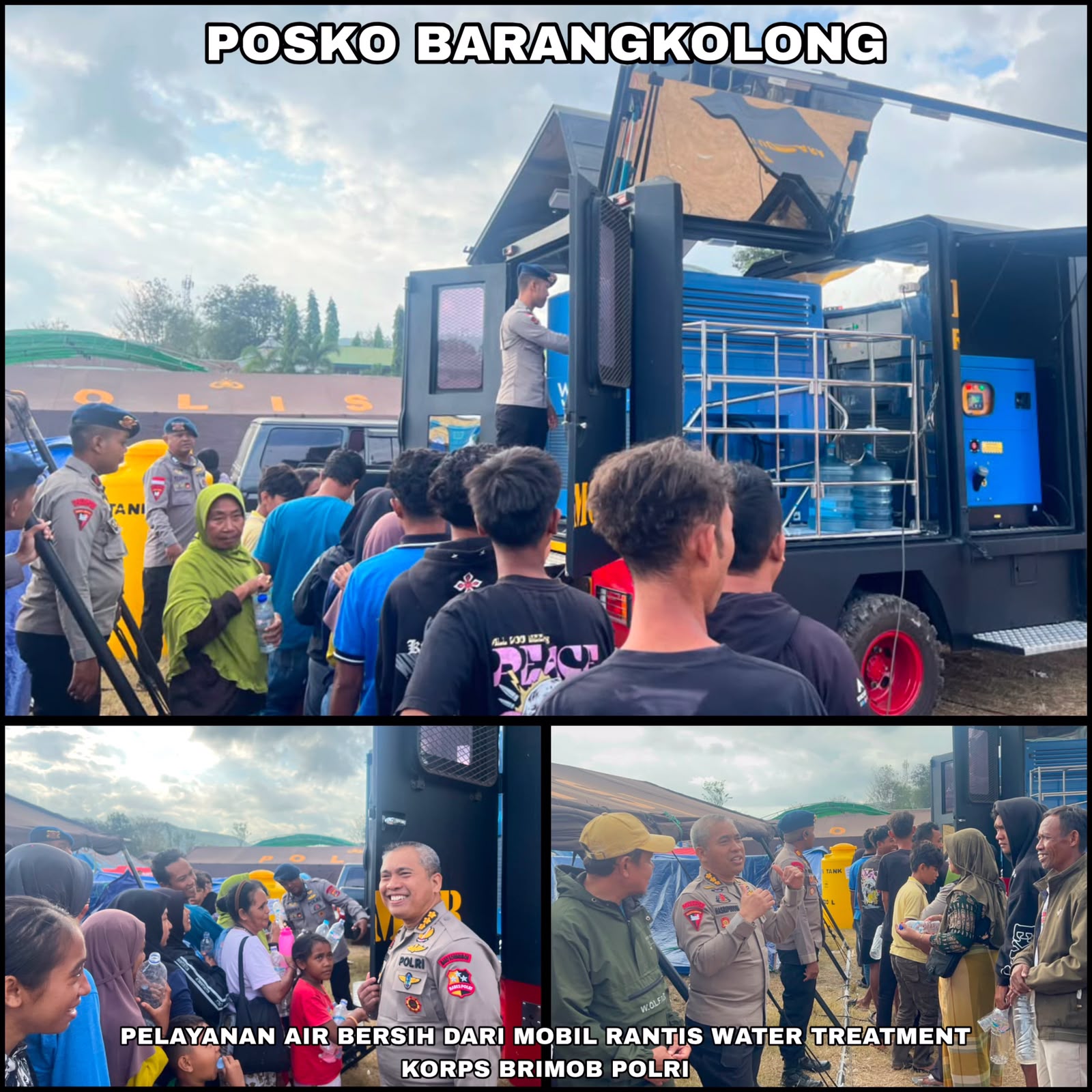Pasukan Pelopor BKO Polda NTT Bergerak Tangani Dampak Gempa, Layani dan Bantu Warga di Lokasi Pengungsian