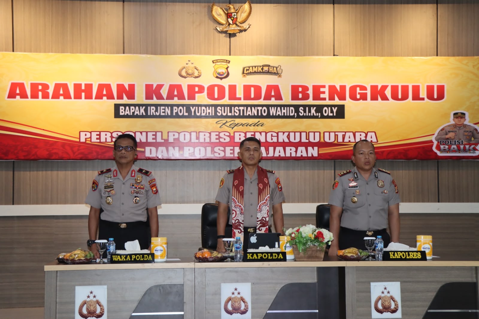 Kapolda Bengkulu Lakukan Kunjungan Kerja ke Polres Bengkulu Utara, Tekankan Sinergitas dan Pelayanan Humanis